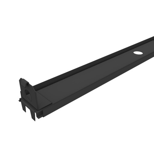 Lozier Bottom Rail Heavy Duty, Charcoal