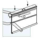 Flip Scan Scanning Hook Label Holders