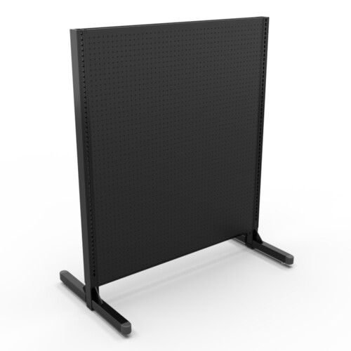 T-Leg Leveler Gondola Fixtures - Pegboard (Black)