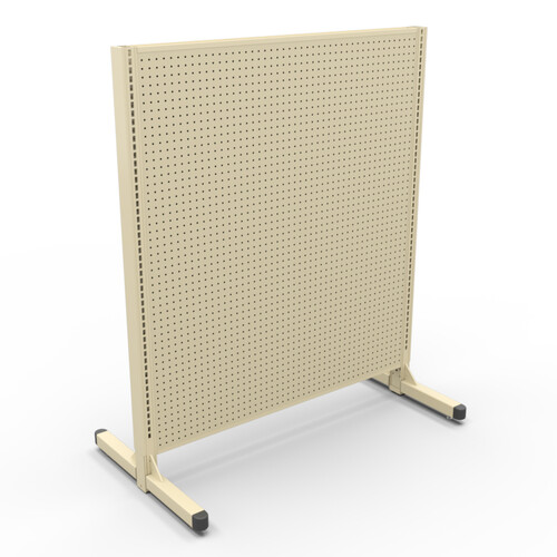 T-Leg Leveler Gondola Fixtures - Pegboard (Beige)