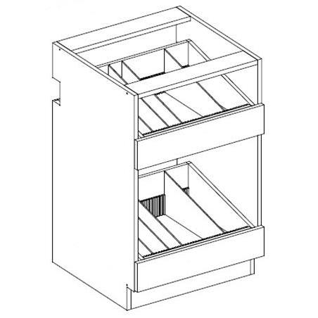 RX08-2 Two Drawer Vial / Bottle Unit 2-Widths Available