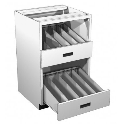 Lozier Vial Drawer Unit, Metal