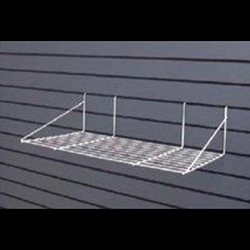 24x13.5 Slatwall Wire Shelf w/side support